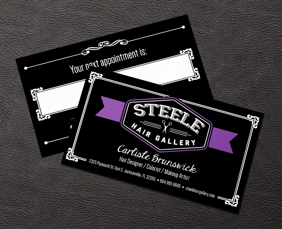 Steele Hair Gallery Business Cards — Carlisle